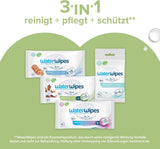 WaterWipes Sensitive+ vådservietter til baby og småbørn, 720 Count (12 Pack), 3-i-1 rengøring, pleje, beskyttelse, 99,9 % vand, tekstureret rensning, parfumefri