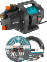 Gardena havepumpesæt 09011-47 3000/5, op til 3.000 l/t med slangesæt