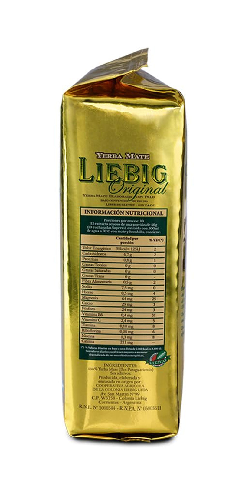 Liebig Original 500G - Mate Tea fra Argentina med stykker af stilk
