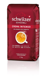 Schwiizer Schüümli Intenso, kapsel, malet kaffe 1 kg - Intensitet 4/5 - UTZ certifikat (pakke med 4)