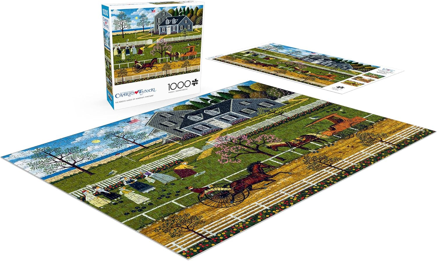 Buffalo Games - Charles Wysocki - Boccia damer fra Marthas Vineyard - puslespil 1000 brikker Puslespil Naty Shop