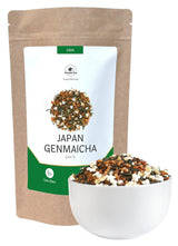 Genmaicha japansk grøn te med ristede ris, 50% Kagoshima Sencha, Premium løs grøn te, traditionel blanding, ingen tilsat smag, 100g | Wondertea Japansk grøn te Genmaicha