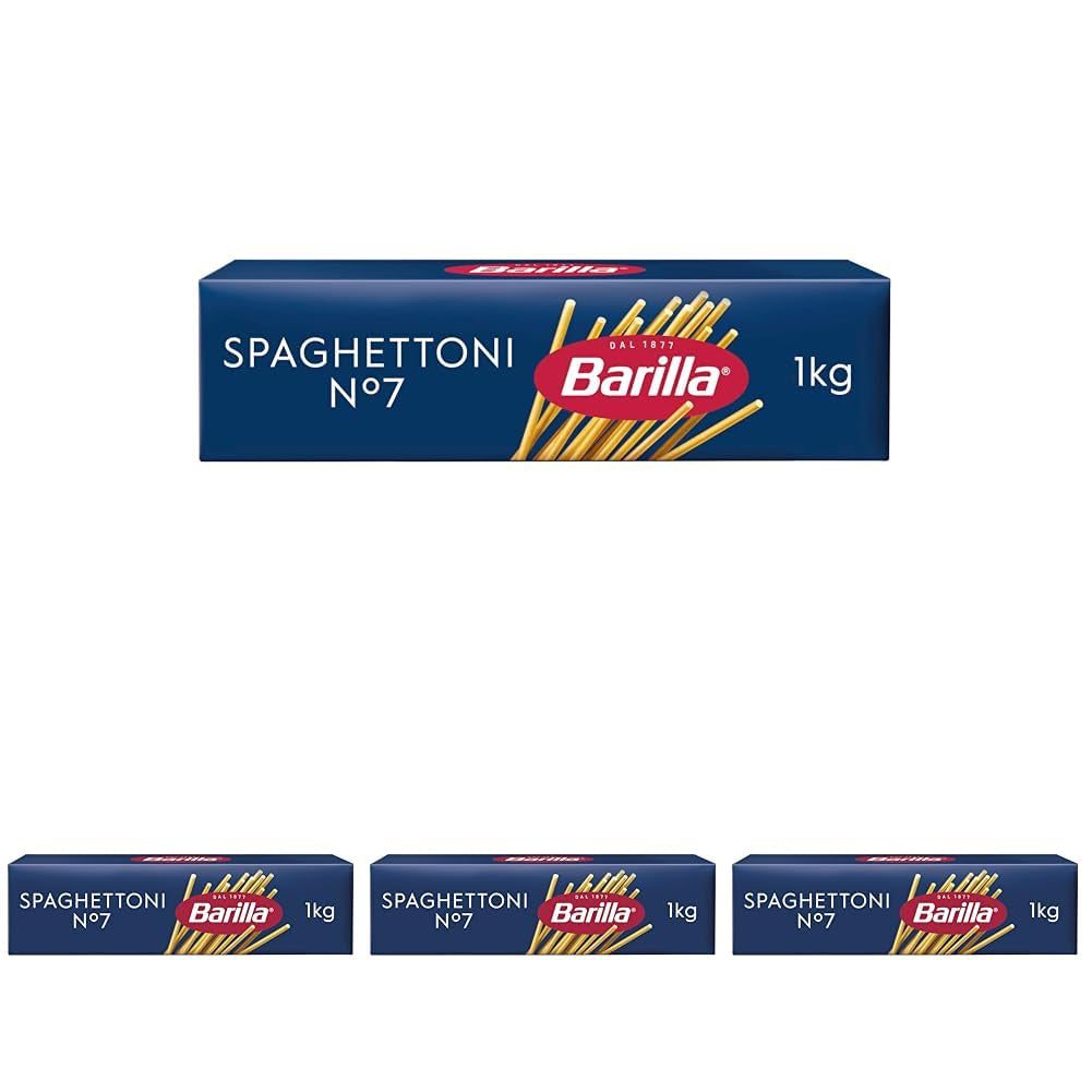 Barilla Pasta Klassische Spaghetti n.5 fra højkvalitets Hartweizen immer al dente, (1 x 500 g), smagløs