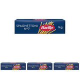 Barilla Pasta Klassische Spaghetti n.5 fra højkvalitets Hartweizen immer al dente, (1 x 500 g), smagløs