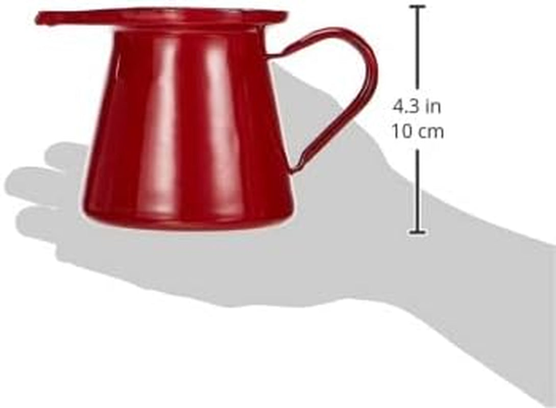 910550 – Rødt mælkekrus, serverer 0,50 liter.