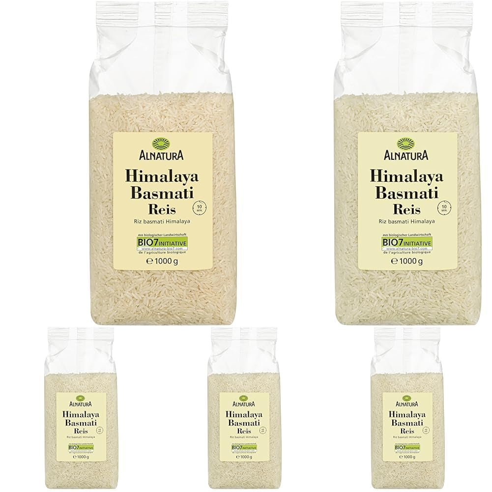 Økologisk Himalaya hvid Basmatiris, 1 kg