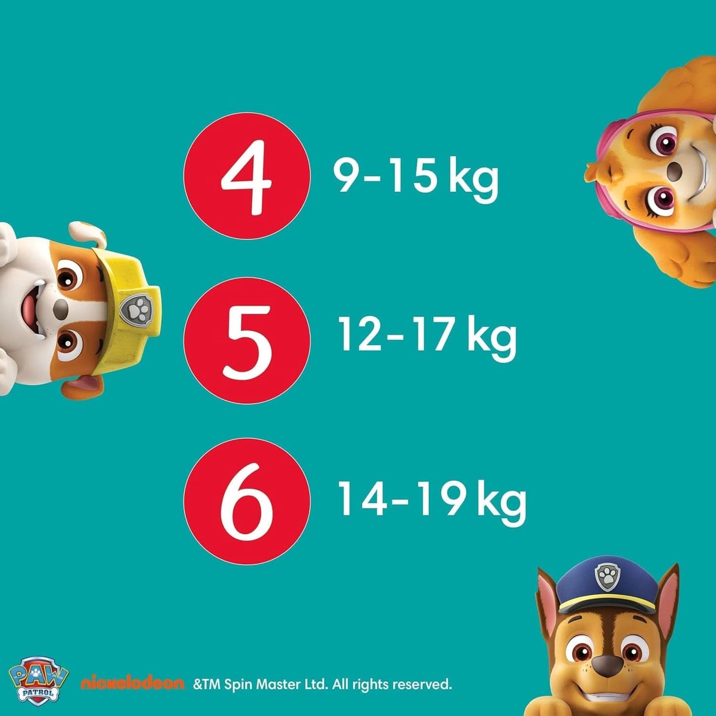 Pampers bleer Paw Patrol Pants str. 5 (12-17Kg) Baby-Dry, Junior med Stop og Protect lomme, MÅNEDSÆSKE, 160 bleer Naty Shop