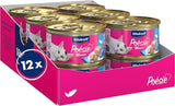 Vitakraft Poésie Mousse, våd kattefoder, luftskum, med laks, uden tilsat sukker eller korn (12 x 85g)