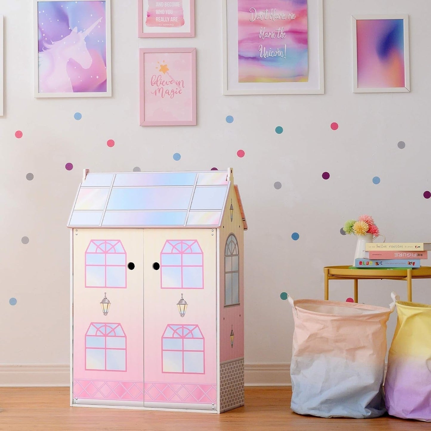 Olivias Little World Glasshouse Kids 12" dukkehus og 10 dukketilbehør 3,5" Multi Td-12518D dukkehuse Naty Shop