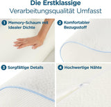 ORTHOVERSE ortopædisk pude - nakkestøttepude, sovepude, pude, memory foam pude, pude, nakkesmerter pude - højdejusterbar, aloe vera betræk, lægehjælp Naty Shop Cervical Ortopædiske puder