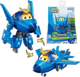 Super Wings 5" Transforming Characters 2-Pack Transforming Supercharged Jett + Tino Transformer Legetøj til drenge og piger i alderen 3+ Røde actionfigurer Naty Shop Jerome