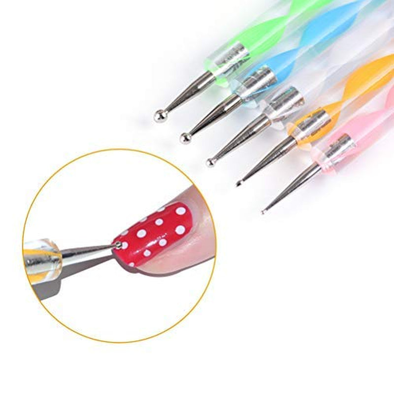 Nail Rhinestones med prikkeværktøj, 3D-negledekoration, negleglitterstensæt, neglekunstglitter, negletilbehør Negledesign med pincet