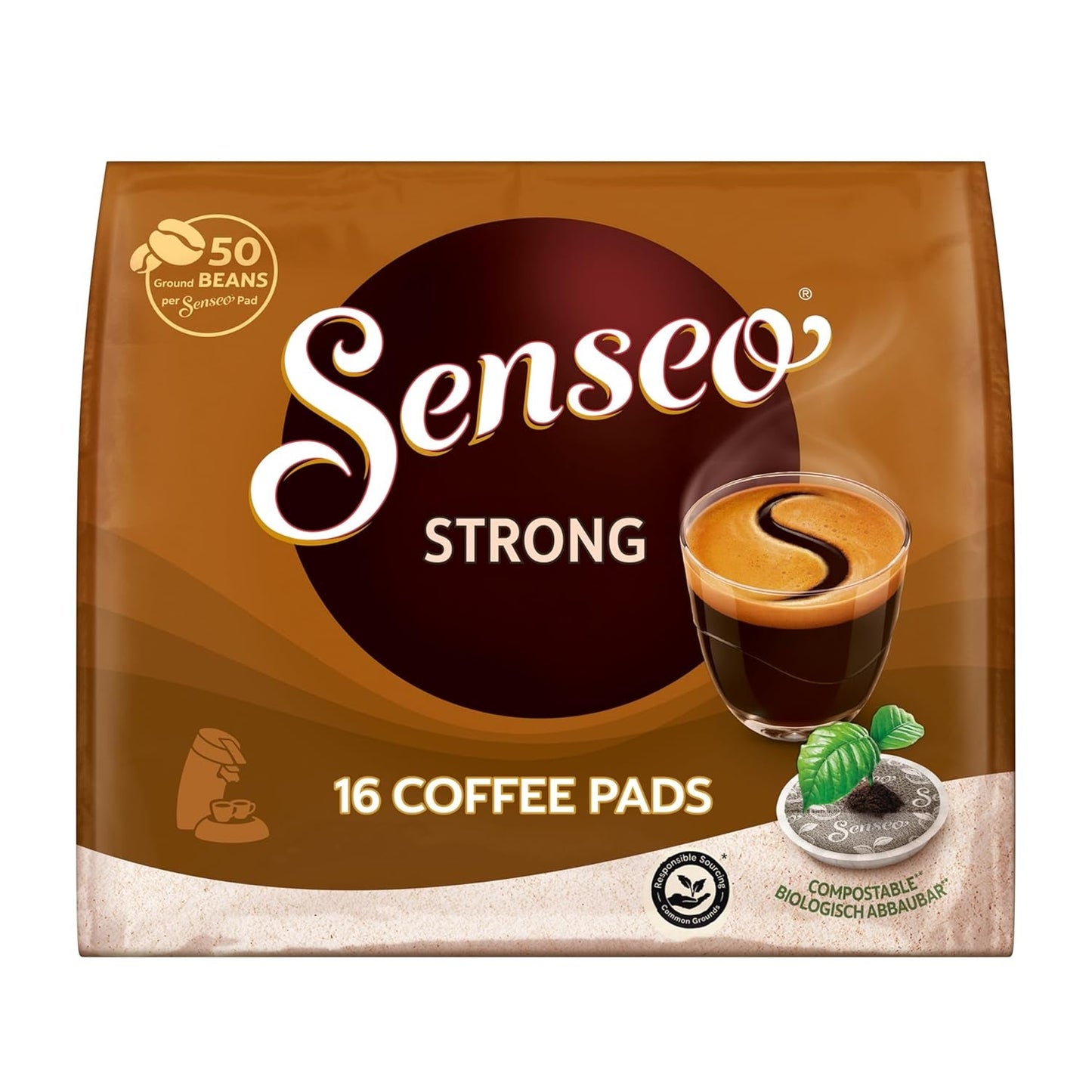 Senseo Pads Probierbox 5 Sorten, Vielfaltspakke, 5 x 16 Getränke, 80 Kaffeepads