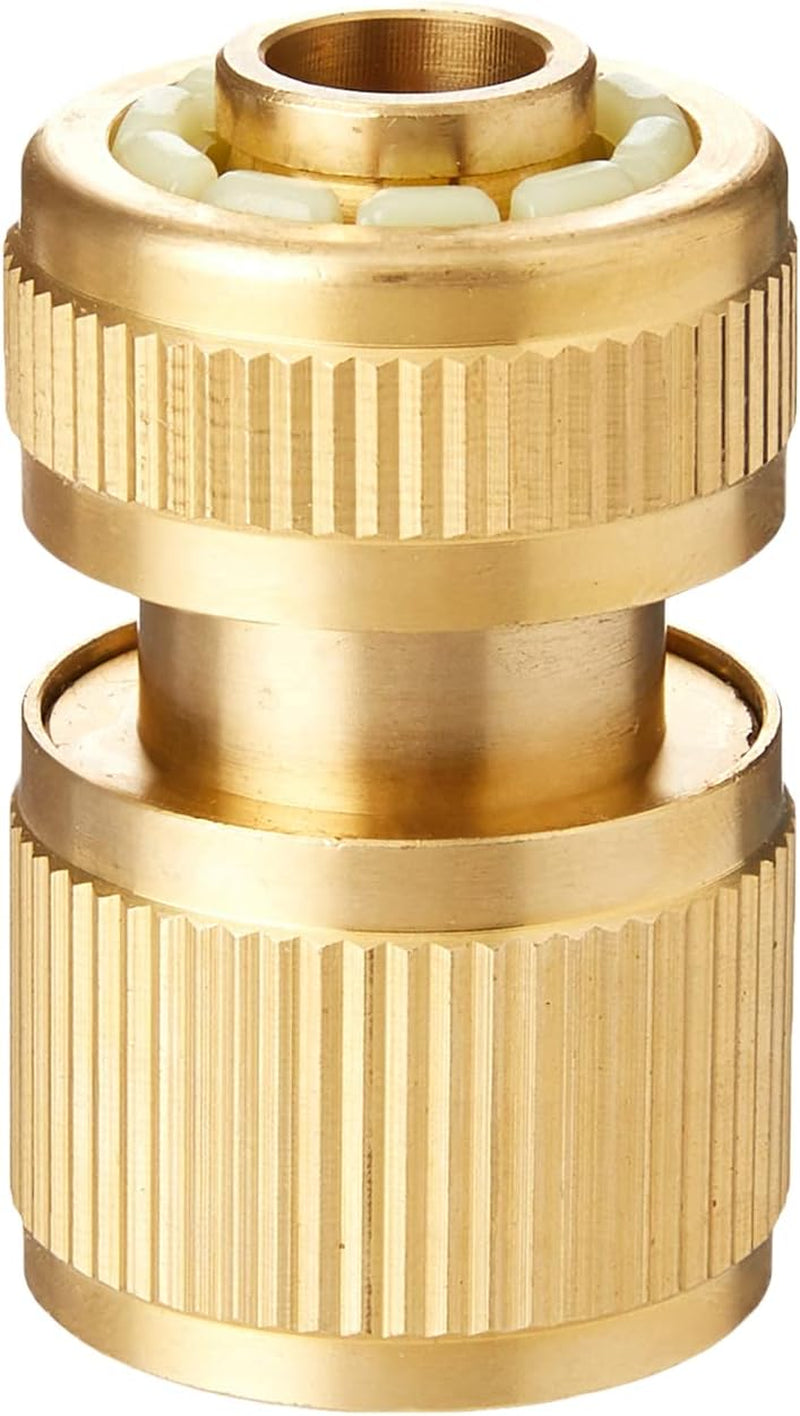 Silverline 196506 messing lynkobling med vandstop, 1/2" indvendigt gevind