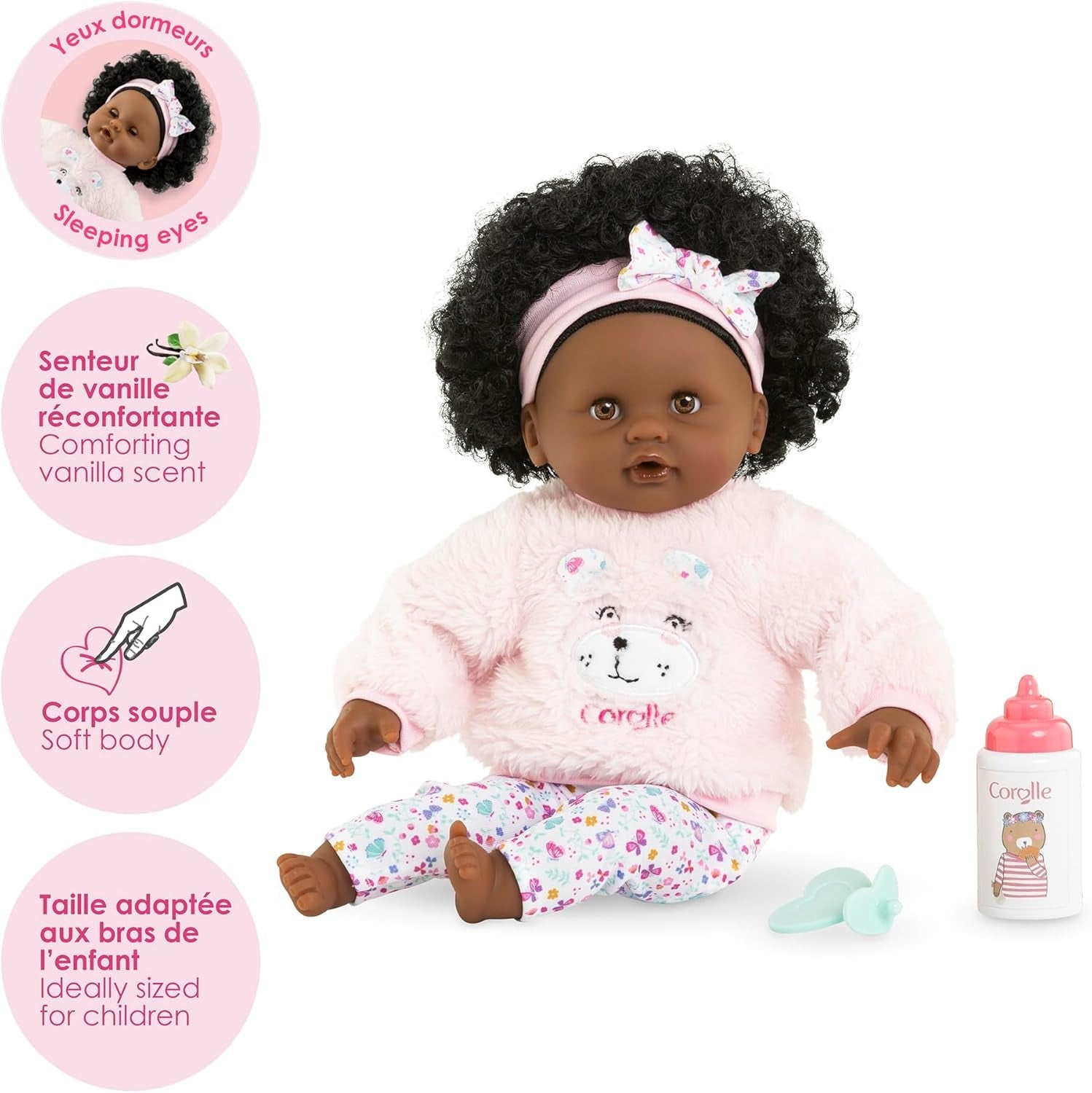 Corolle - Min første babydukke, Baby Calin Caroline, 30 cm, fra 18 måneder, 9000100820