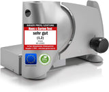 Emerio All Purpose Slicer "Made in EU" MS-125000, klinge i rustfrit stål fremstillet i Tyskland, justerbar 0-17 mm, 100 W Naty Shop Single Slicers og Slicers Silver