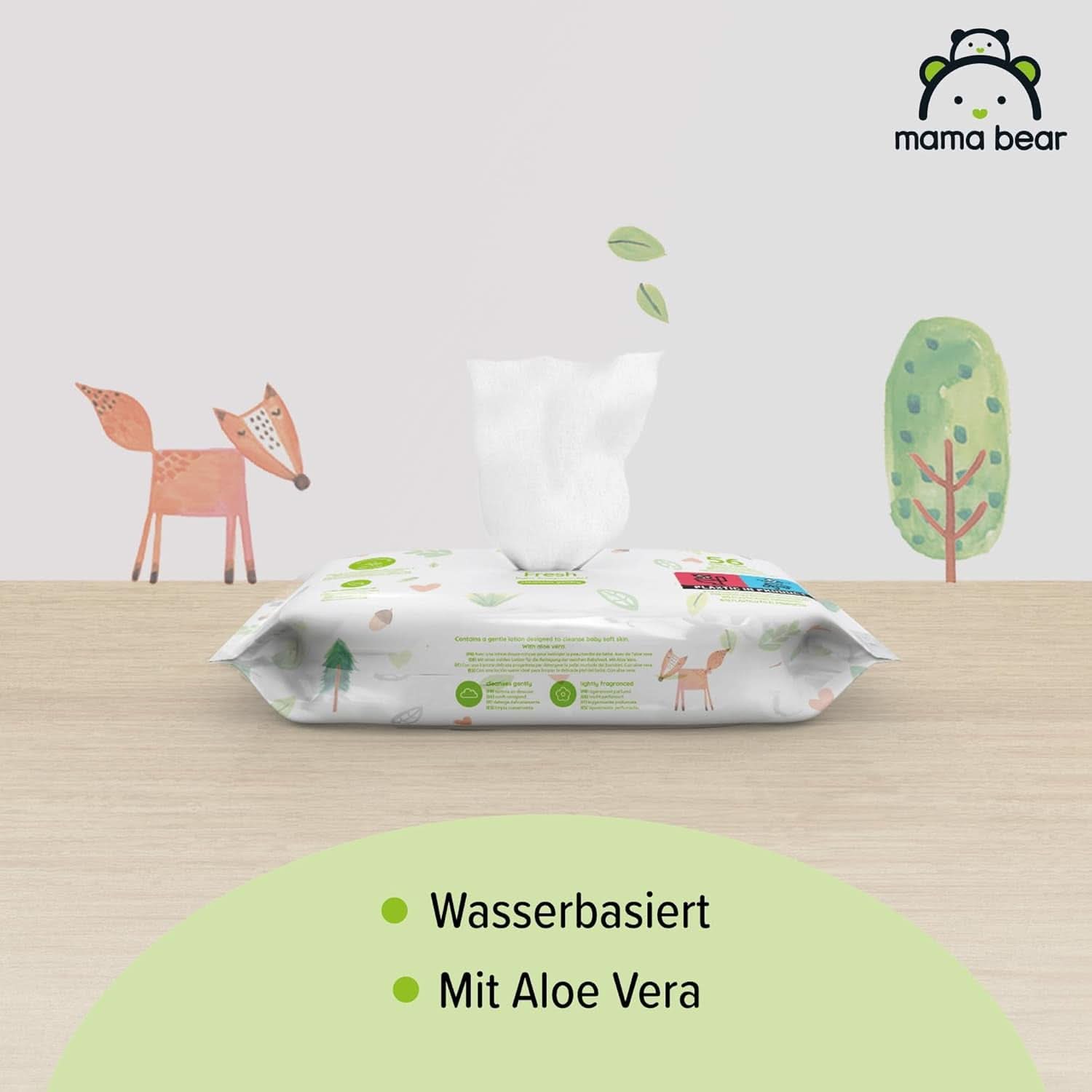 Friske babyservietter med Aloe Vera Mama Bear Naty Shop