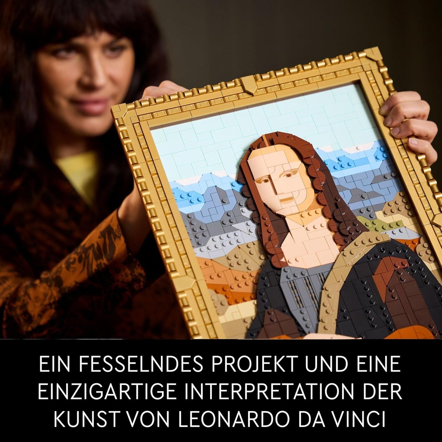 LEGO Art Mona Lisa, Voksensæt, Leonardo Da Vinci-maleri til ophængning, Kreativ aktivitet for mænd og kvinder, Gave til kunstelskere, Italiensk renæssancekunst 31213 Byggesæt Besuche den LEGO-Store