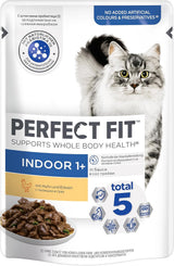 PERFECT FIT™ poser til katte, indendørs, med kylling, 12 x 85 g