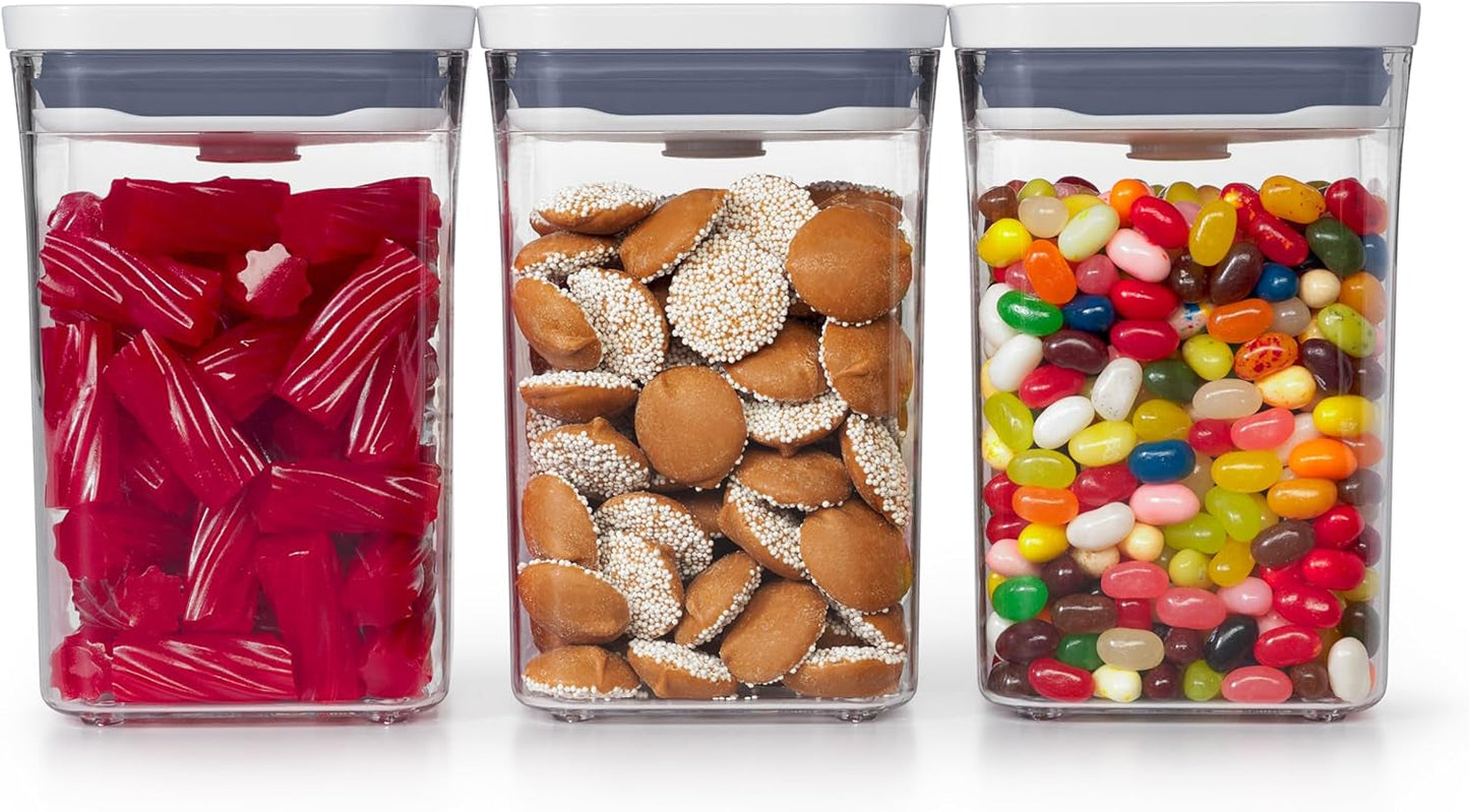 OXO 11236100V1DK Fødevareopbevaringsbeholder, plastik, gennemsigtig Fødevareopbevaringsbokse Naty Shop Set
