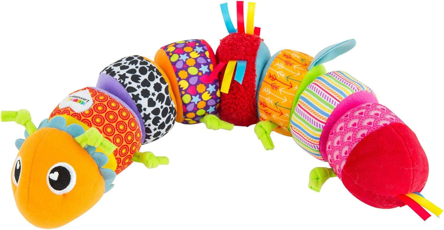 LAMAZE Octivity Time Baby-sanselegetøj, blød baby til leg og opdagelse, blæksprutte-toddler Velegnet til 6 måneder, drenge og piger over 1 år Babylegetøj Naty Shop Soft Caterpillar-puslespil