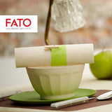 Fato - Naturlige 4-foldede engangspapirservietter, miljøvenlige, 40 stk., størrelse 38X38, 2-lags, 100 % genbrugspapir