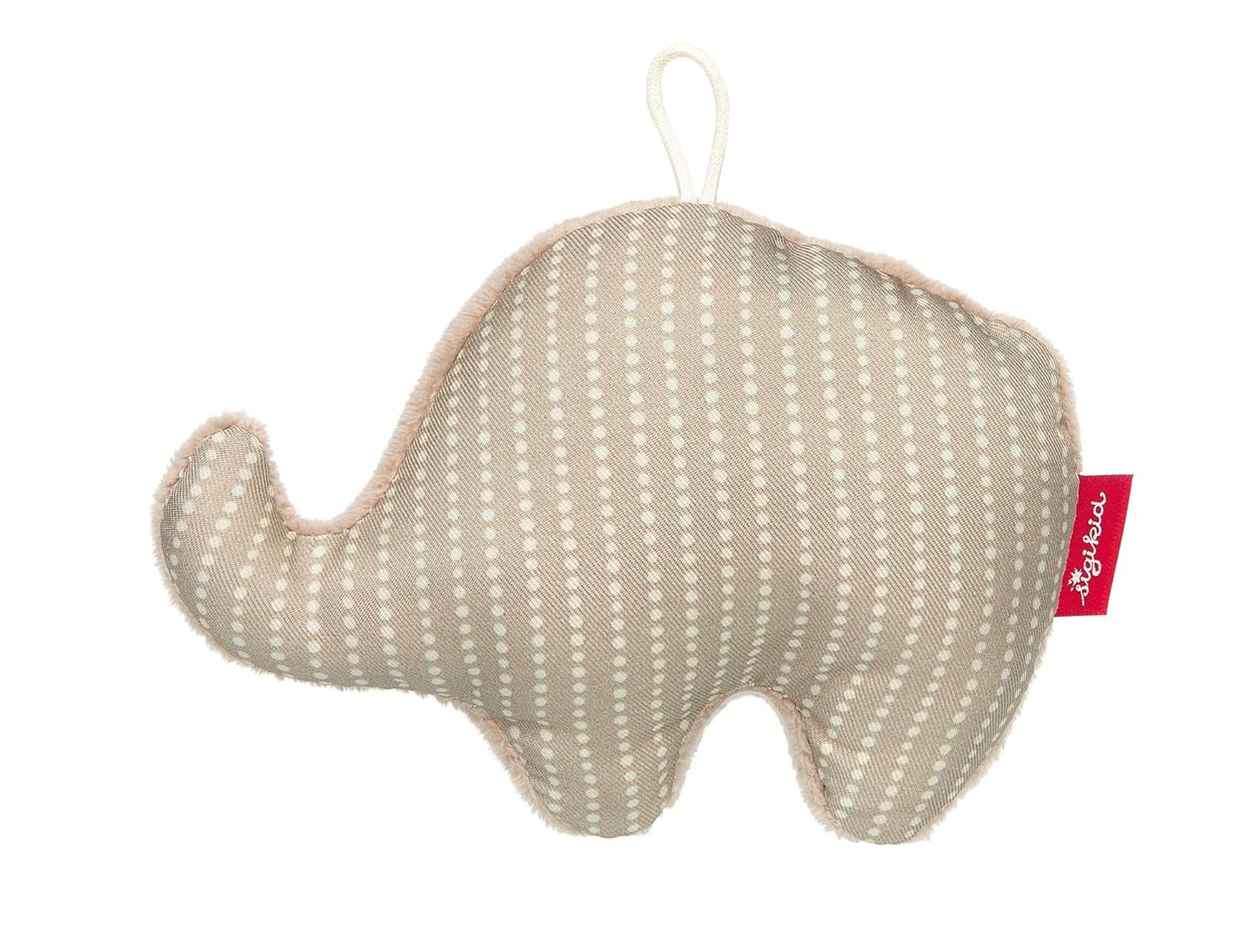SIGIKID Catch Elephant, RedStars Baby Rattle Toy: Catch, Discover, Play, For Babys From Birth, nr. vare 42951, beige-grå 13 cm Jucarii Bebe Naty Shop Standardtitel