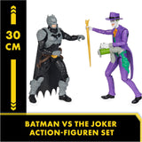 DC Batman Adventures Batman Vs the Joker actionfigursæt, 30 cm - 2 fuldt bevægelige figurer med 12 gear til spændende rollespil, legetøj til 4+ børn Actionfigurer Naty Shop