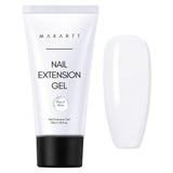 Makartt Poly Nail Extension Gel - 50 ML Extension Builder Akryl Poly Nägel Aufbaugel Extender Gel Für Gelnägel Für Nagelverlängerung, Nagelstärkung, Nail Art Dekoration(Transparent)
