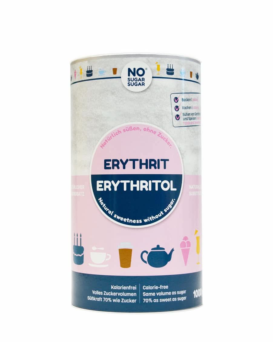 Ingen sukker, naturlig erythritol uden kalorier, anvendelig som sukkererstatning, 4,5 kg sødemidler Naty Shop 1 kg