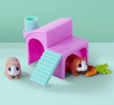 Simba Evi elsker Marsvin Legedukke med to marsvin og hus, vandflaske og gulerødder, 12 cm, 3+