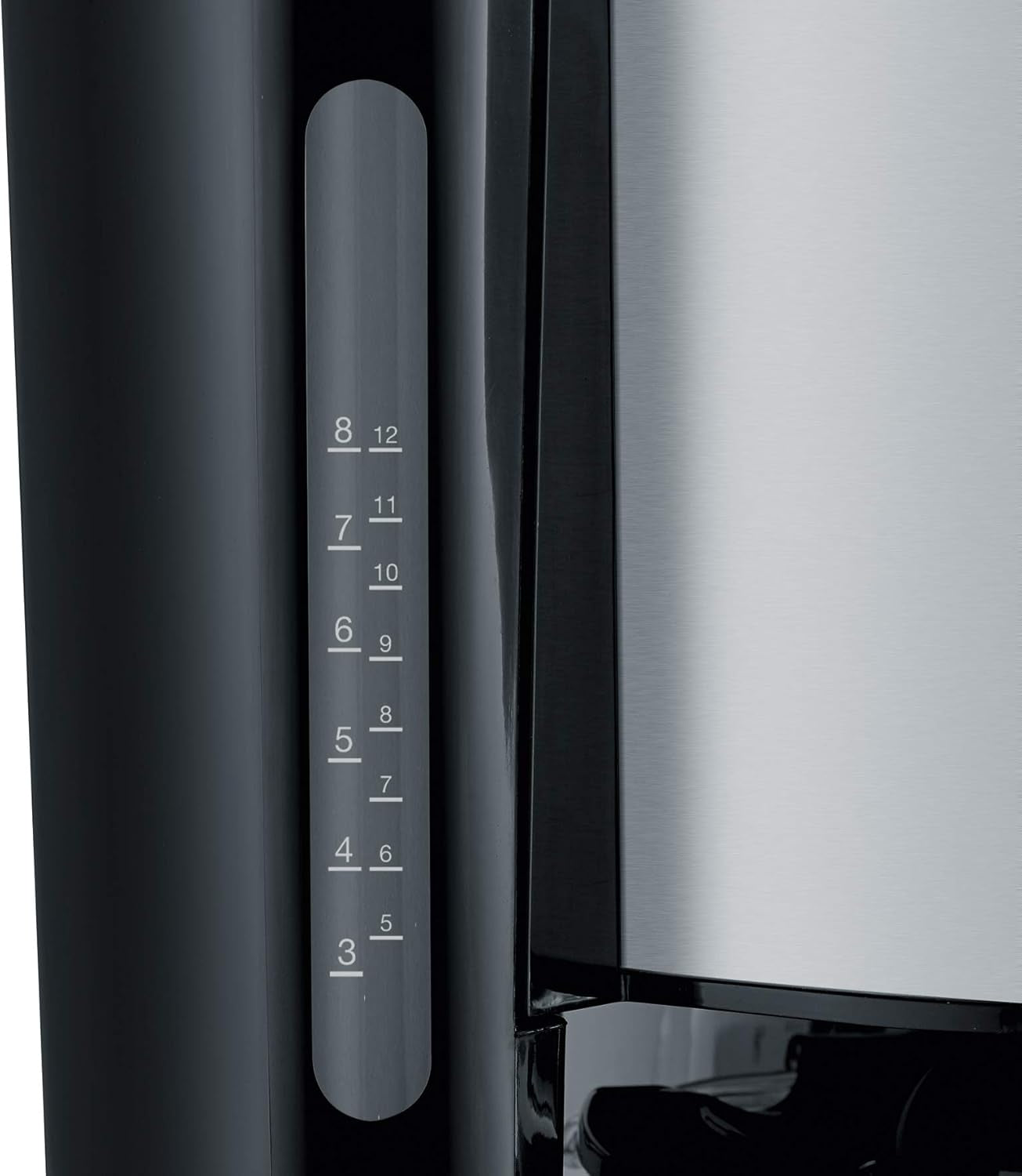 SEVERIN "TypeSwitch" espressomaskine med termokande, AromaSwitch til valg mellem 2 bryggeprofiler, kaffemaskine til op til 10 kopper, 1000W, børstet rustfrit stål-sort, KA 4845