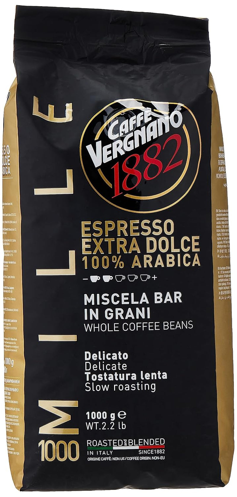 Caffè Vergnano EXTRA DOLCE espresso kaffebønner 1000 (1 kg)