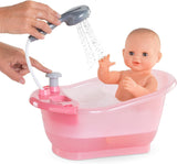 Corolle 9000141660 - Mon Grand Poupon badekar med pumpefunktion og gummi ducky til alle 30-36 cm, 32,5 cm dukker, fra 3 år