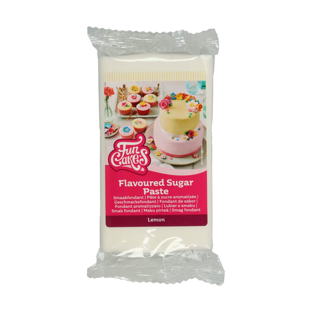 Marengs-flavored Funcakes Fondant: Nem at bruge, glat, fleksibel, blød og formbar, perfekt til at dekorere kager, kosher og glutenfri. 1 kg