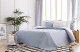 Todocama Fine Boutique sengetæppe med diamantmønster Forår Sommer Efterår Vinter 100% mikrofiber Ekstra blødt multifunktionelt sengetæppe 105-200 X 260 cm Beige senge og tæpper Besuche den Todocama-Store Lyseblå Cama 105 - 200X260Cm