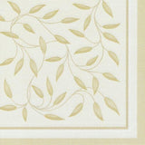 Papstar, 50 servietter "ROYAL Collection" 1/4-fold 40 Cm X 40 Cm champagne "New Mediterranean", #11651