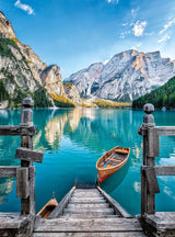 Clementoni 35039 Braies Lake - 500 brikker fra 9 år gammel, farverigt puslespil til voksne med dristige farver, færdighedsspil for hele familien, god gaveidé-puslespil Naty Shop