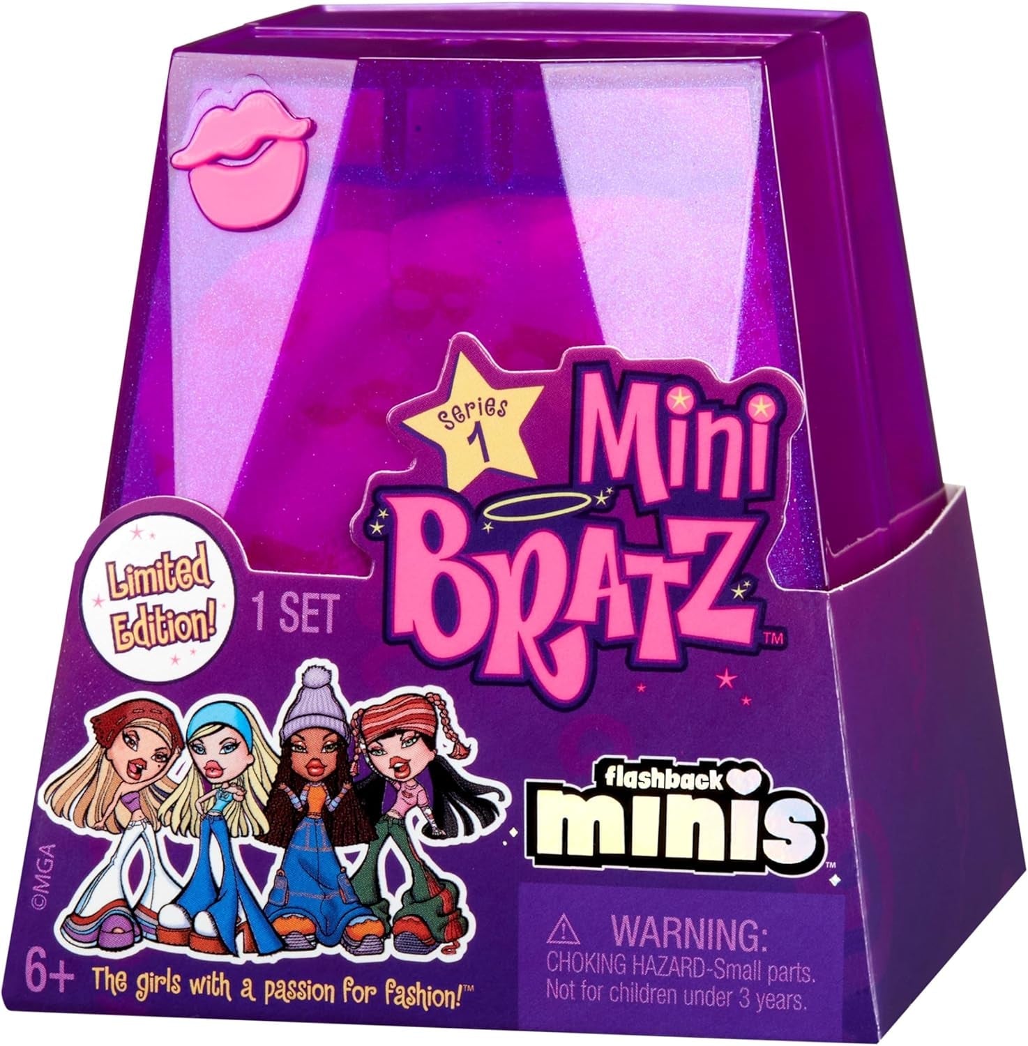 Bratz Miniverse MGA's Y2K Nostalgia Flashback Minis Limited Edition-dukker - OVERRASKELSESPAKKE - 2 Bratz Mini-dukker og udstillingshylster - Fantastisk gave til børn og samlere 6+