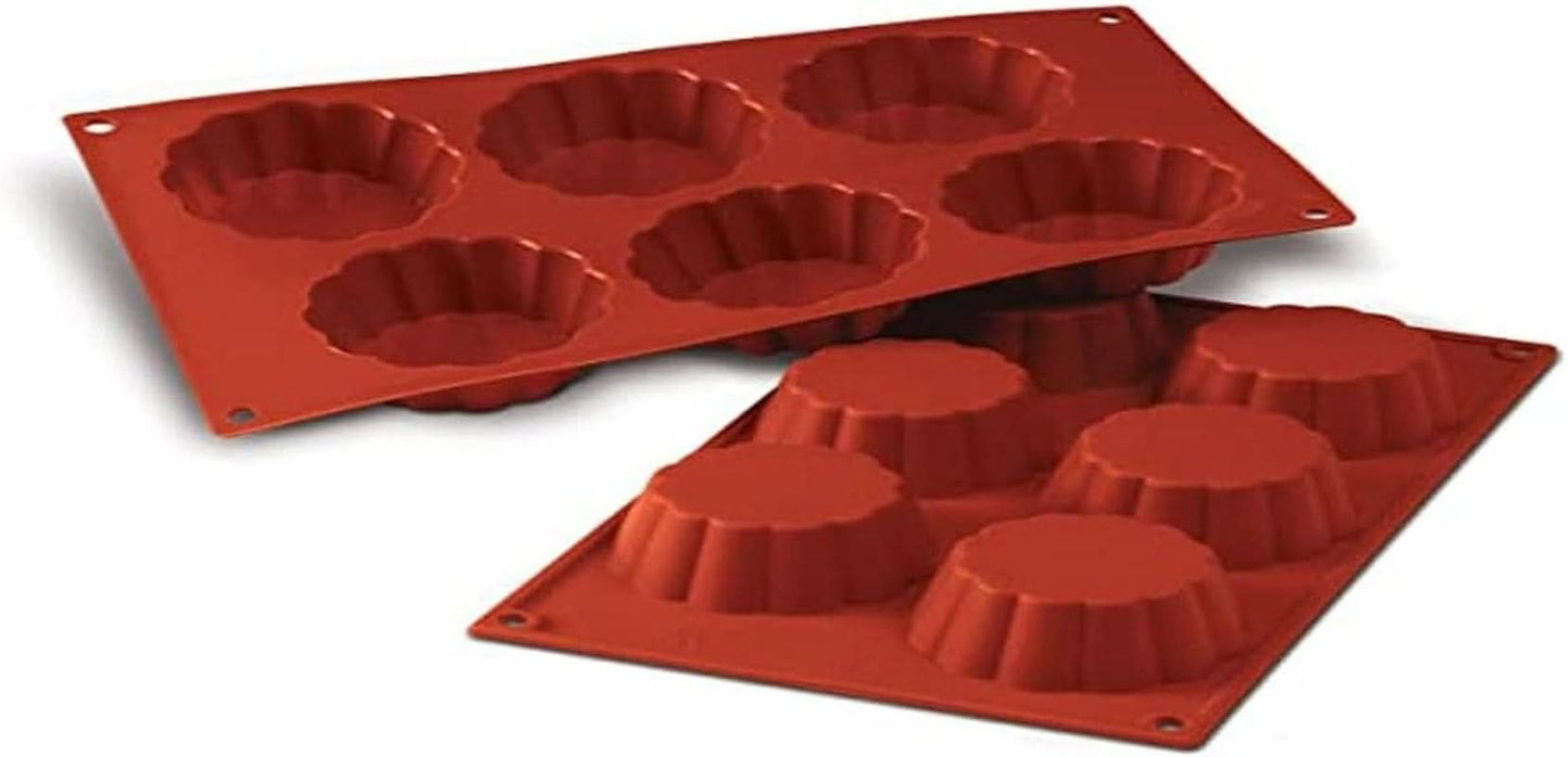 Silikomart Bageform, 20.035.00.0060 SF 035, "SF 035 Briochette Cannellata" Køkken Naty Shop Putin Deep
