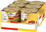Gourmet Gold Délicatesse en Sauce Oksekød og kylling våd kattefoder, pakke med 12 (12 x 85 g)
