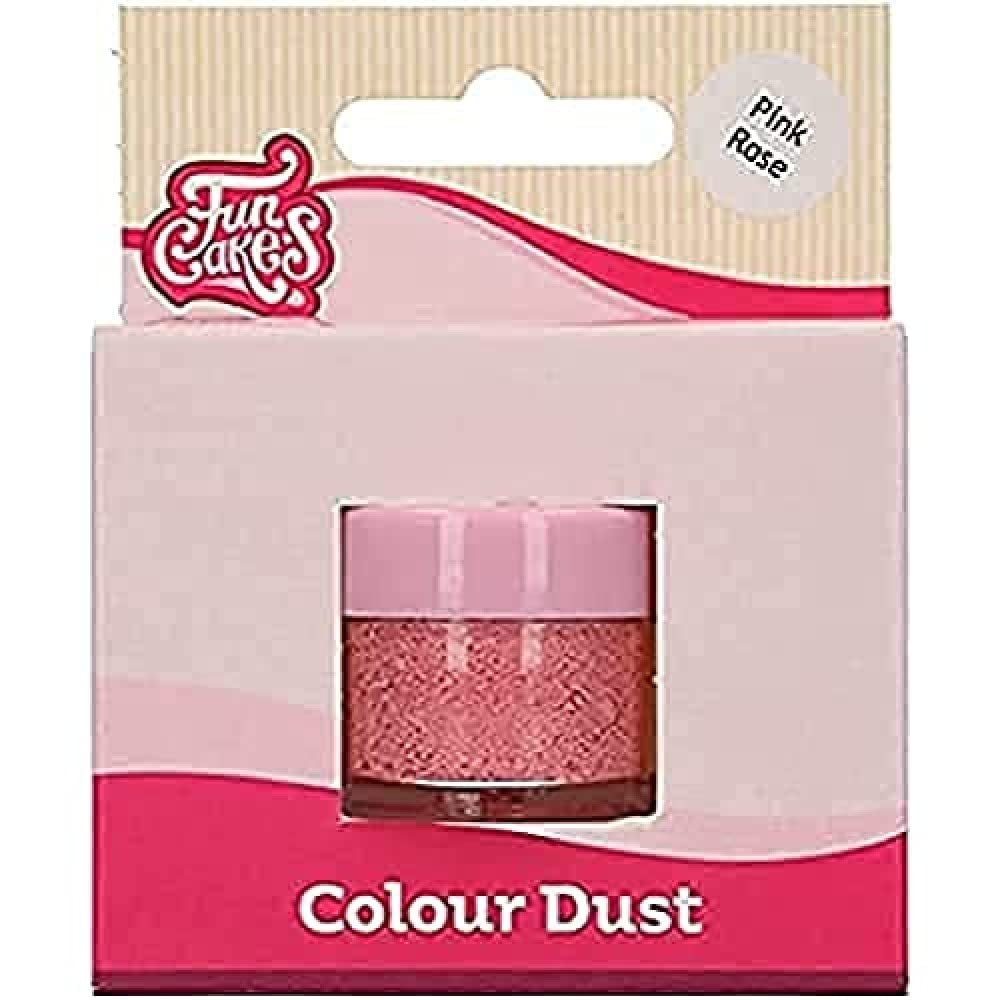 Funcakes Color Dust Pink Rose: Madfarvepulver, til dekoration af kager, Halal-certificeret