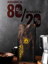 Ormado kaffehus, kaffekapsler, patenterede Kenya-kaffebønner - Arabica og Robusta-blanding, hele kaffebønner til fuldautomatiske kaffemaskiner, ristede bønner, helkaffe 1 kg, fuldautomatisk