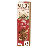 Kiks med havre og økologisk chokolade Allos | Sprød fuld havre chokoladekiks | Sød med honning 6 x 130g
