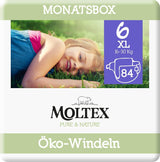 Pure & Nature Økologiske bleer Størrelse 6 XL (17-28 kg) Månedsæske 84 Økologiske bleer
