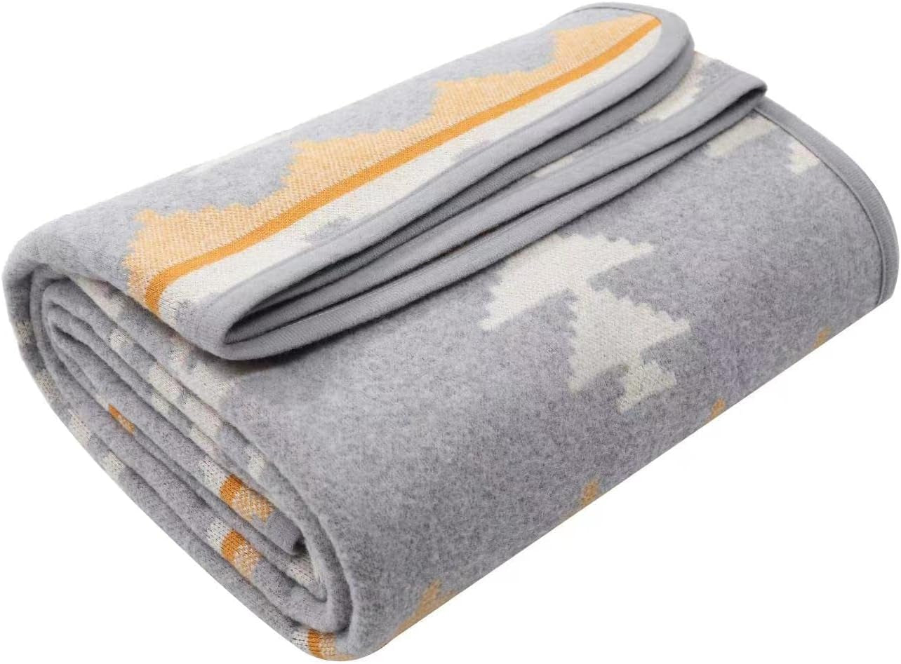 ACUSHLA 200,7X160 cm, 1,7 kg, tæppe, uldent tæppe, varmt rejsetæppe, striktæppe, dekorative tæpper til sofa, stol, sofa, seng, stue, camping, egnet til alle årstider Ww203 Senge og betræk MoroStore den 9" XUS" Beuche-Store den ACUS
