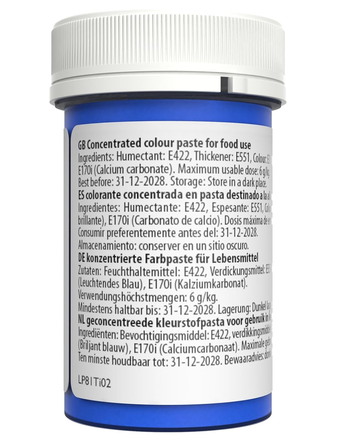 Madfarve Sugarflair Paste Pastel Himmelblå, madfarve til pasta, til fondant og marcipan, koncentrerede farver Spectral - 25 g