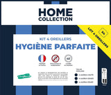 Bleu Câlin Home Collection Sæt med 4 puder Cliniguard Anti-Mite White 60X60 Cm Standard puder Naty Shop