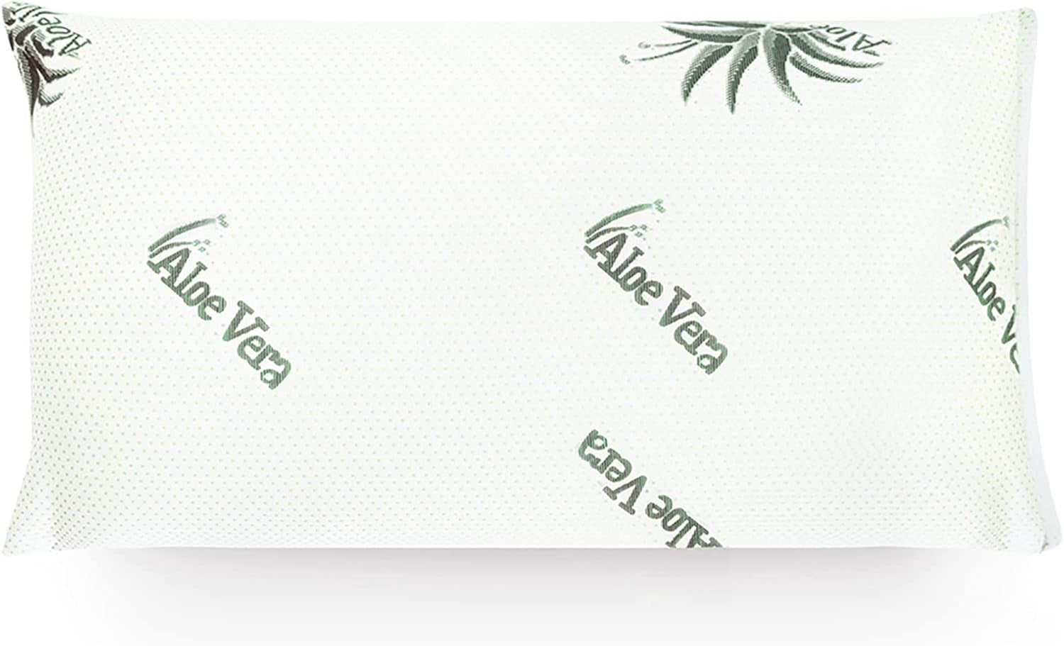Mister Sandman Ergonomisk pude 40X80, Nakkepude med Aloe Vera pudebetræk, Visco pude Perfekt til mavesovende, rygsovende og sidesovere, Memory Foam pude Cervikal ortopædiske puder Naty Shop Aloe Vera betræk