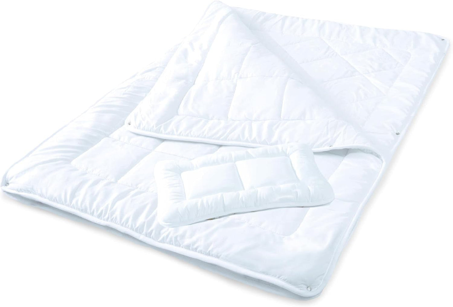 Aqua-Textil Soft Touch Sæt til børn Dyne 100 X 135 Cm 250G og 350G med pude 40 X 60 Cm 150G Dyne 4 sæsoner Klimastyring Oeko-Tex Dyner og dyner Naty Shop 100X135 Cm + 1X C 40X sæson